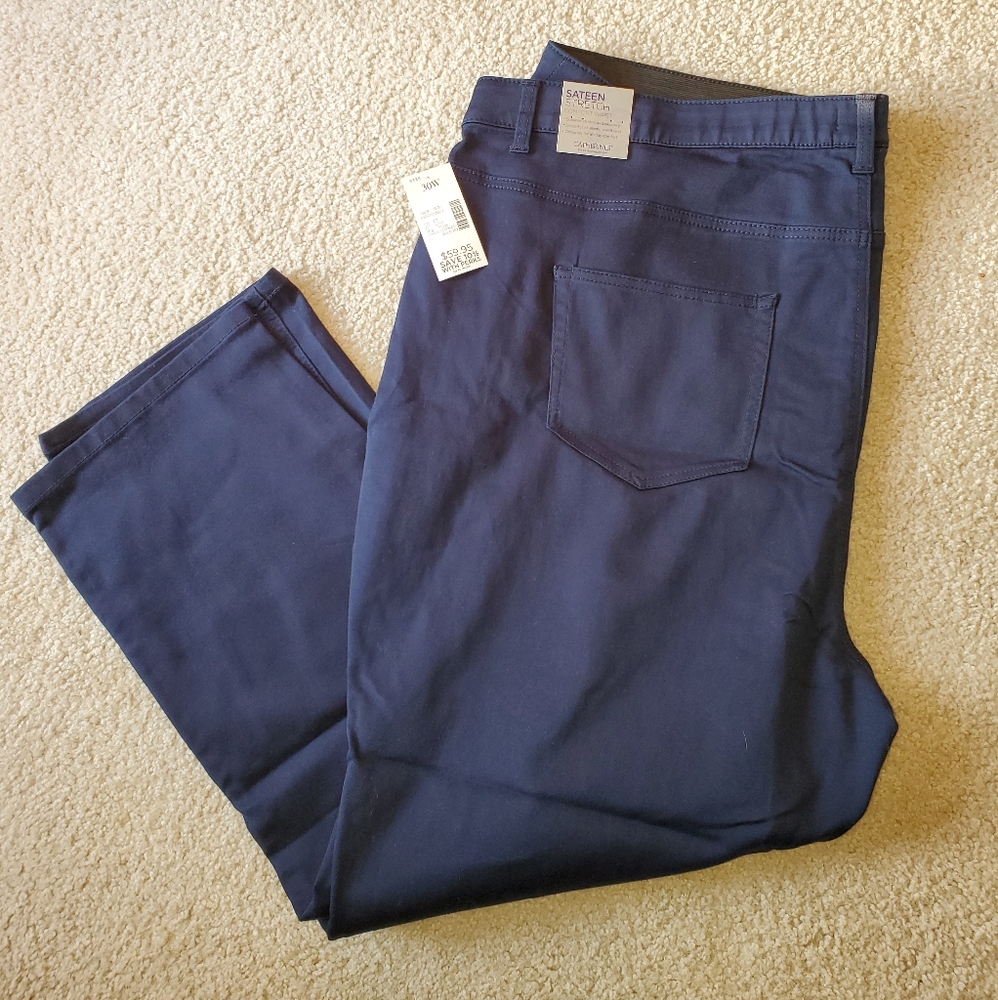 NWT Catherine's Sateen Stretch denim pants 30W